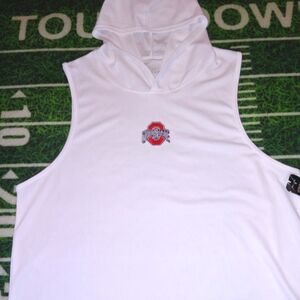 Ohio State Buckeyes Fit Men's Sleeveless Performance Athletic Hoodie Tank Top NW